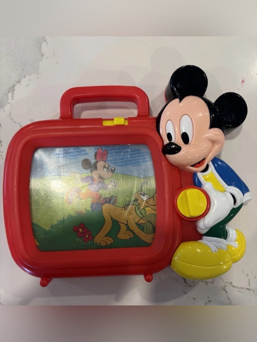 Vintage Disney Arco Mickey Mouse ToyMusical Wind-Up TV Zippity Do Da
